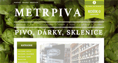 Desktop Screenshot of metrpiva.cz