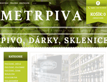 Tablet Screenshot of metrpiva.cz